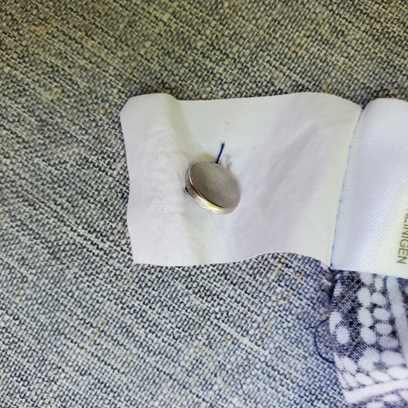 Dalia Blue and White Print Tunic Medium - Picture 12 of 14